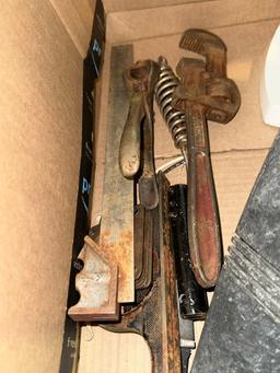 Vintage Tools and Light Fixtures
