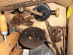 Vintage Tools and Light Fixtures