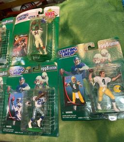 17 New in packages 1990's Starting Lineup Football Figures