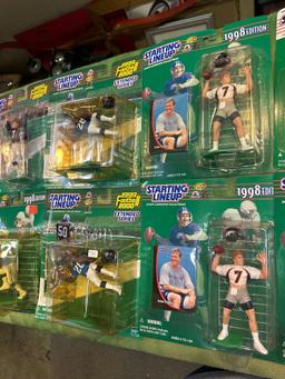 17 New in packages 1990's Starting Lineup Football Figures