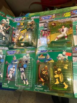 17 New in packages 1990's Starting Lineup Football Figures
