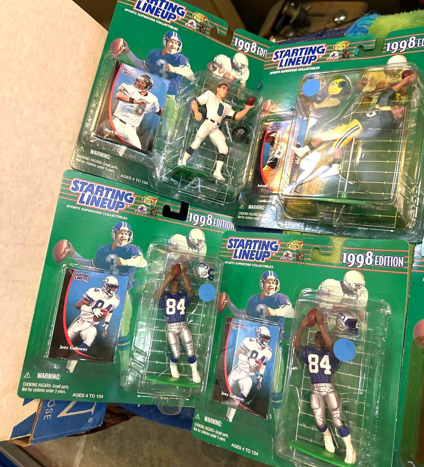 17 New in packages 1990's Starting Lineup Football Figures