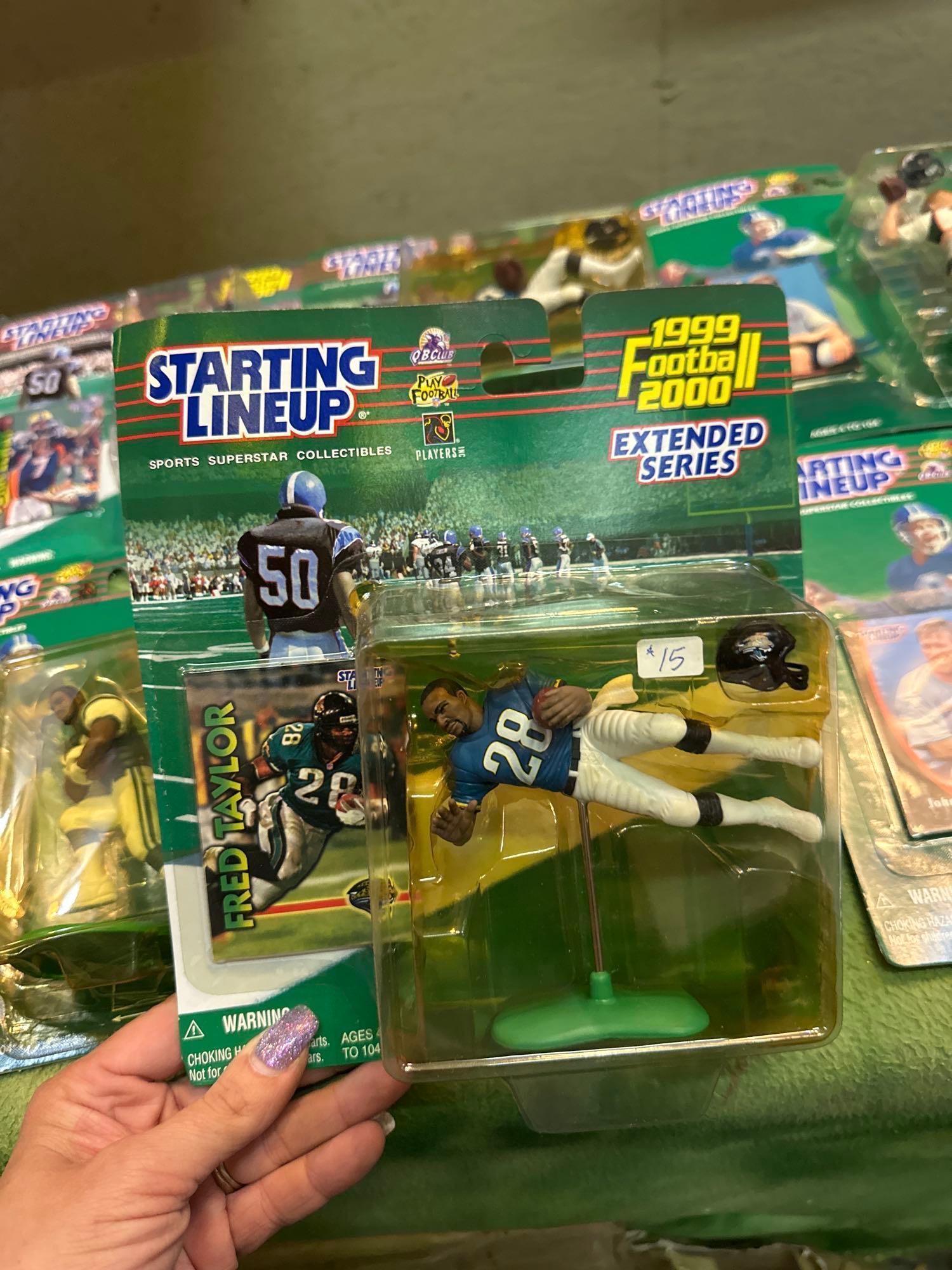 17 New in packages 1990's Starting Lineup Football Figures