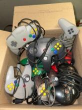 Video Game Controller Lot- Nintendo 64, Sega and Playstation-untested
