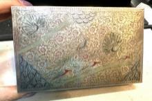Cool Old Cigar Box (Metal) with Wood Lining