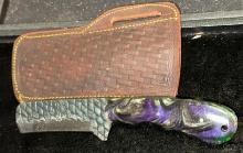 Fixed Blade Knife and Sheath 4" Blade