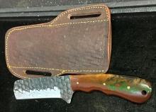 Fixed Blade Knife and Sheath 4" Blade