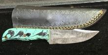 Fixed Blade Knife and Sheath 4" Blade