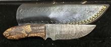 Fixed Blade Knife and Sheath 4" Blade