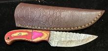 Fixed Blade Knife and Sheath 4" Blade