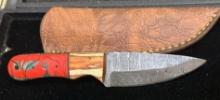 Fixed Blade Knife and Sheath 4" Blade