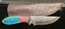Fixed Blade Knife and Sheath 4" Blade