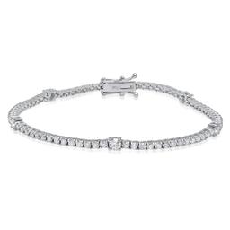 18K White Gold 3.15cts. Diamond Bracelet