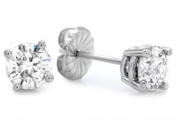 14k White Gold 1.60ct Diamond Earrings