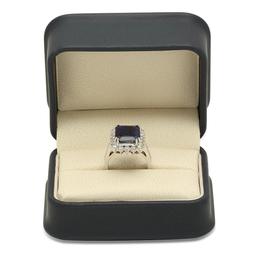 14K Gold 7.21ct Sapphire 1.25cts Diamond Ring