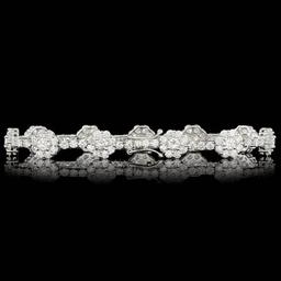 18k White Gold 9.30ct Diamond Bracelet