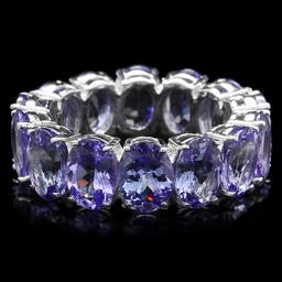 14k White Gold 10.50ct Tanzanite Ring