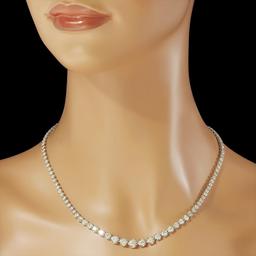 14K Gold 11.00ct Diamond Necklace