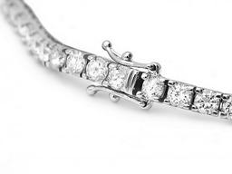 18k White Gold 8.00ct Diamond Bracelet