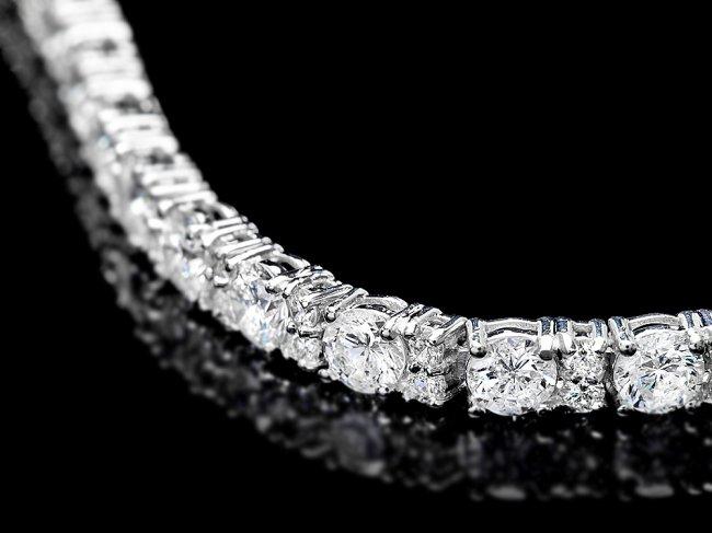 18k White Gold 8.70ct Diamond Bracelet