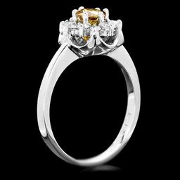 14k White Gold .72ct Diamond Ring