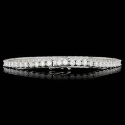 18k White Gold 6.00ct Diamond Bracelet