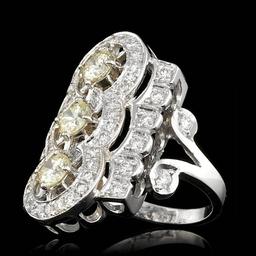 14k White Gold 2.75ct Diamond Ring