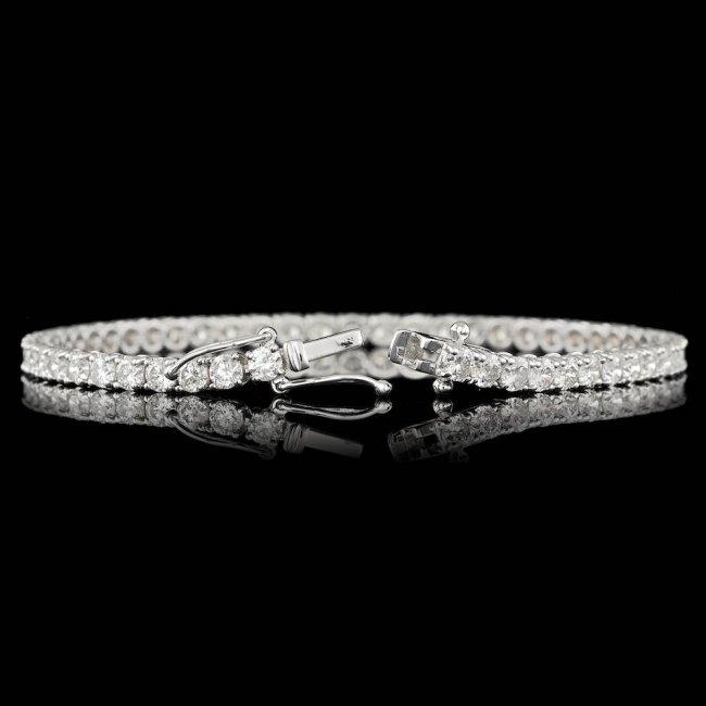 18k White Gold 6.55ct Diamond Bracelet