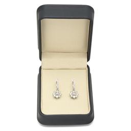 14K Gold 3.41cts Diamond Earrings