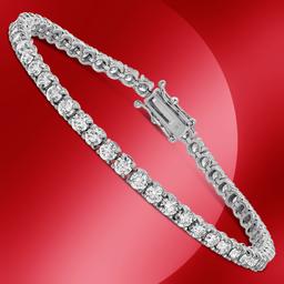 14K Gold 6.34cts Diamond Bracelet