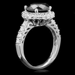 14k White Gold 4.35ct Diamond Ring