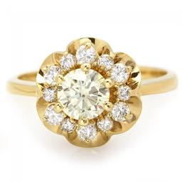 14k Yellow Gold 1.15ct Diamond Ring