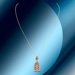 14K Gold 2.83cts Diamond Pendant