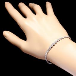 18k White Gold 3.00ct Diamond Bracelet