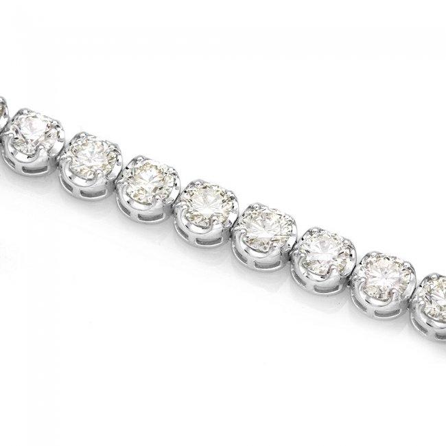 18k White Gold 9.00ct Diamond Tennis Bracelet