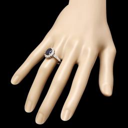 14k Gold 1.50ct Sapphire 0.90ct Diamond Ring