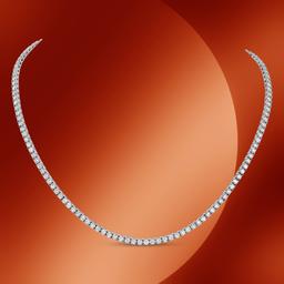 14K Gold 8.00cts Diamond Necklace