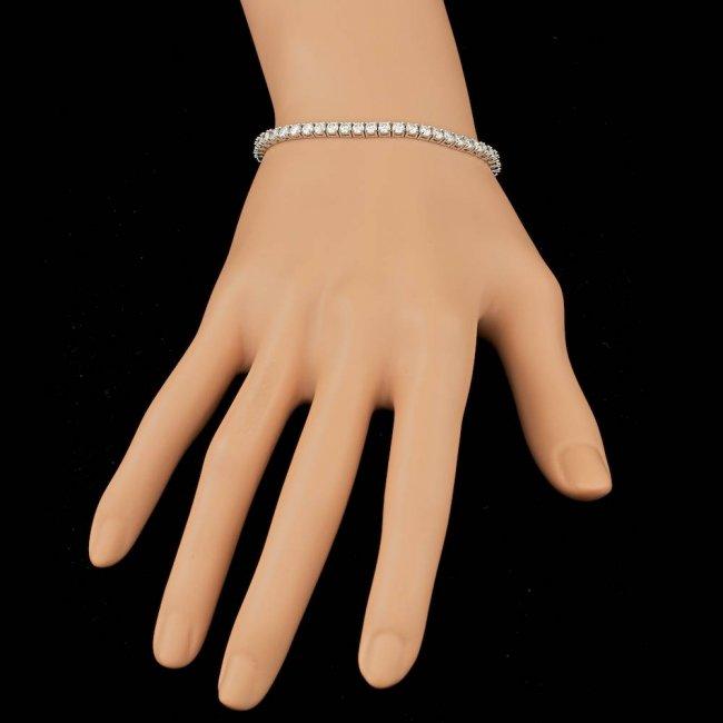 18k White Gold 6.00ct Diamond Bracelet