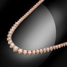 14K Gold 8.20cts Diamond Necklace