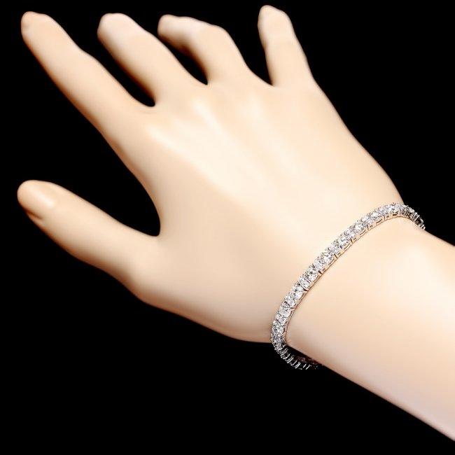 18k White Gold 8.60ct Diamond Bracelet