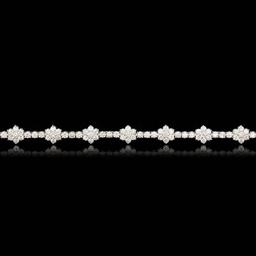 18k White Gold 6.80ct Diamond Bracelet