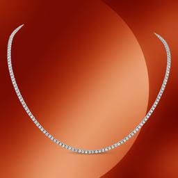 14K Gold 7.00cts Diamond Necklace