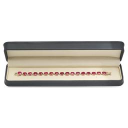 18K Gold 30.66ct Ruby .8ct Diamond Bracelet