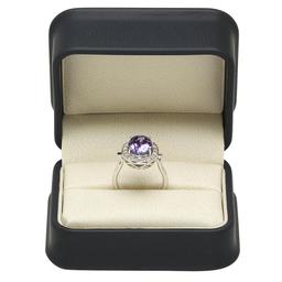 14K Gold 5.54ct Tanzanite 0.33ct Diamond Ring