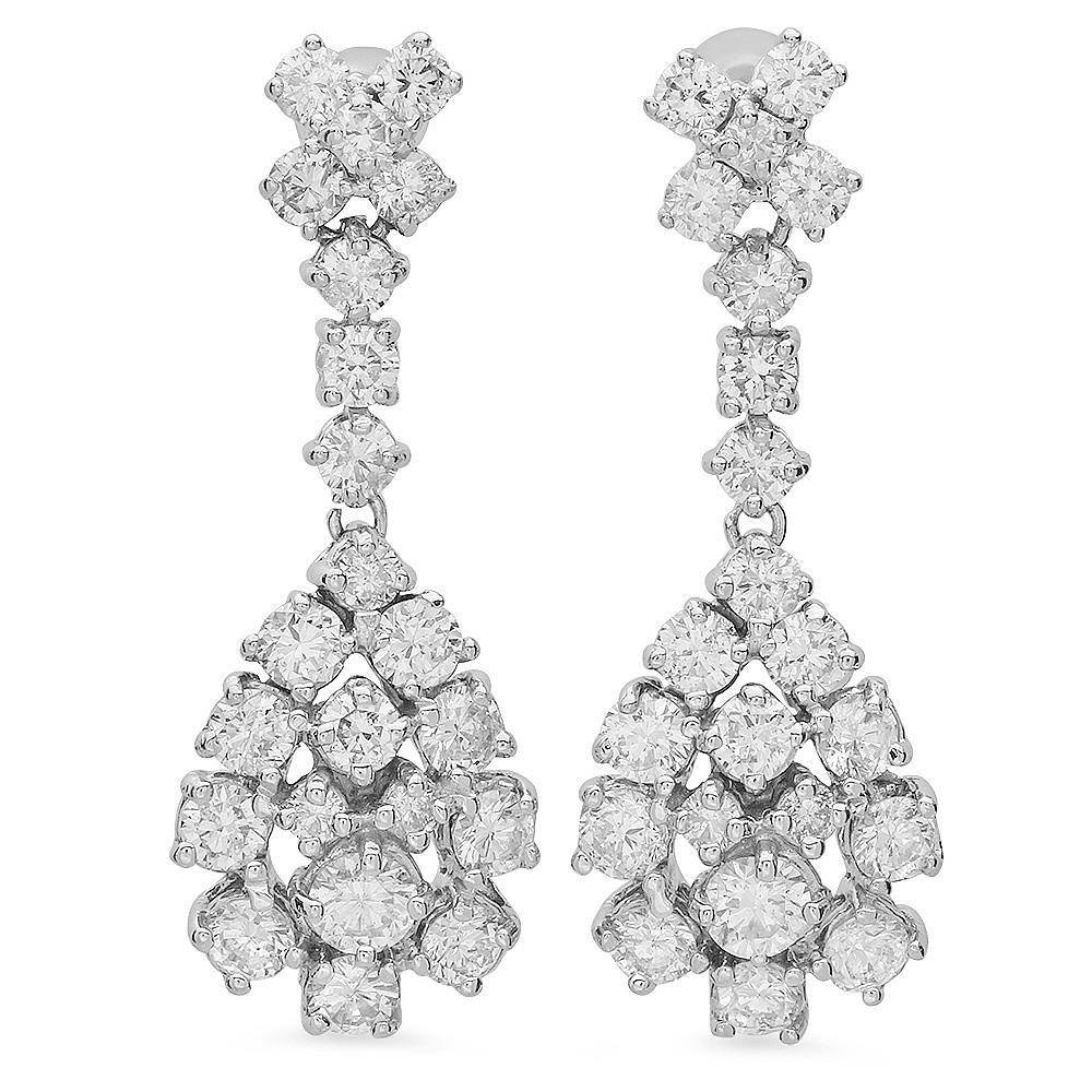 14K Gold 3.00ct Diamond Earrings