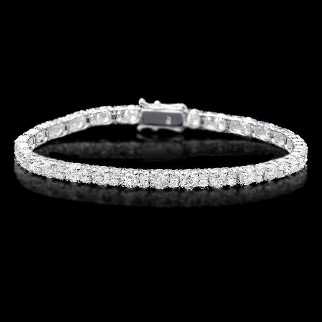 18k White Gold 8.60ct Diamond Bracelet