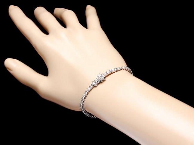 18k White Gold 4.45ct Diamond Bracelet