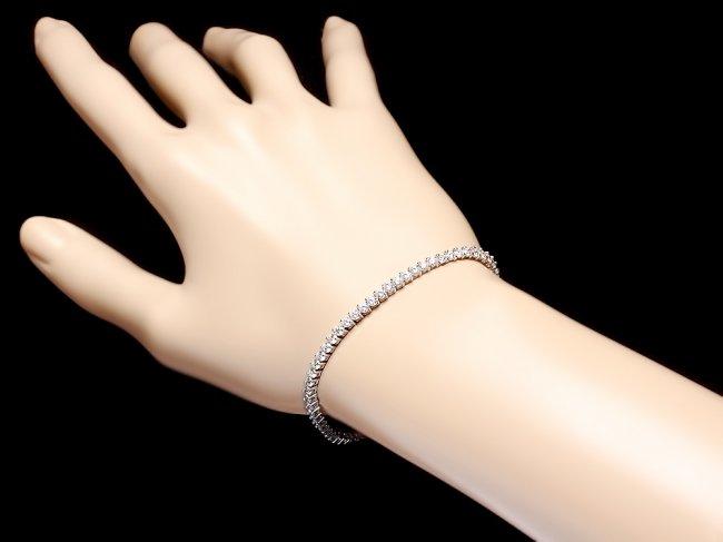 18k White Gold 3.65ct Diamond Bracelet