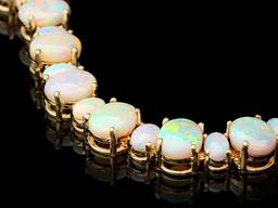 14k Yellow Gold 42.50ct Opal   Necklace