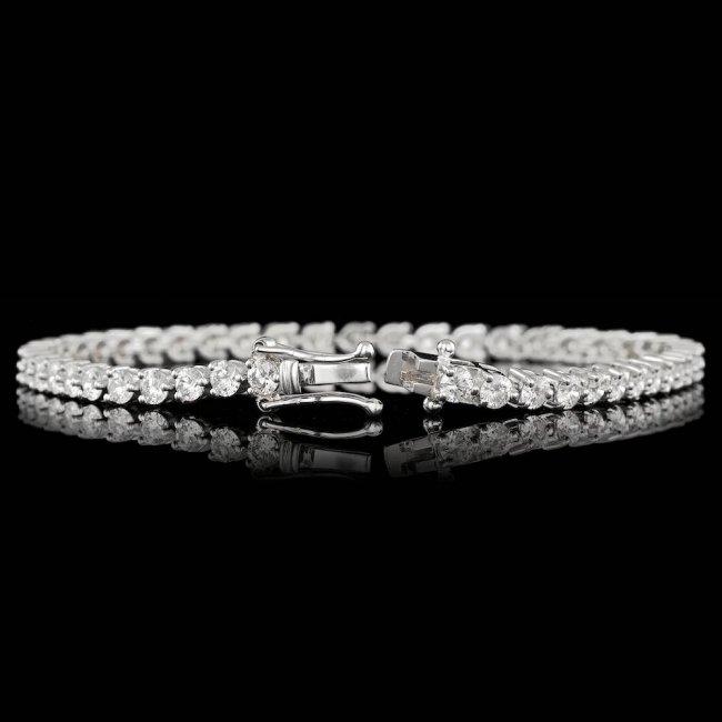 18k White Gold 4.50ct Diamond Bracelet